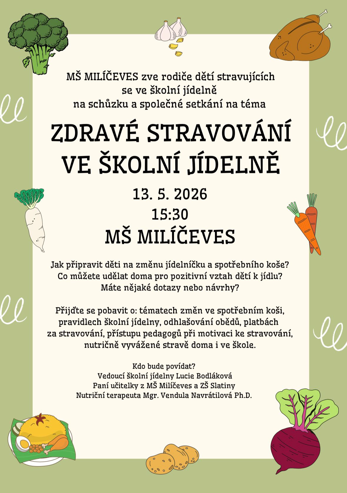 Zdravé stravování ve školní jídelně 